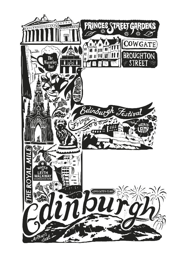 Edinburgh Print - Lucy Loves This-U.K City Prints