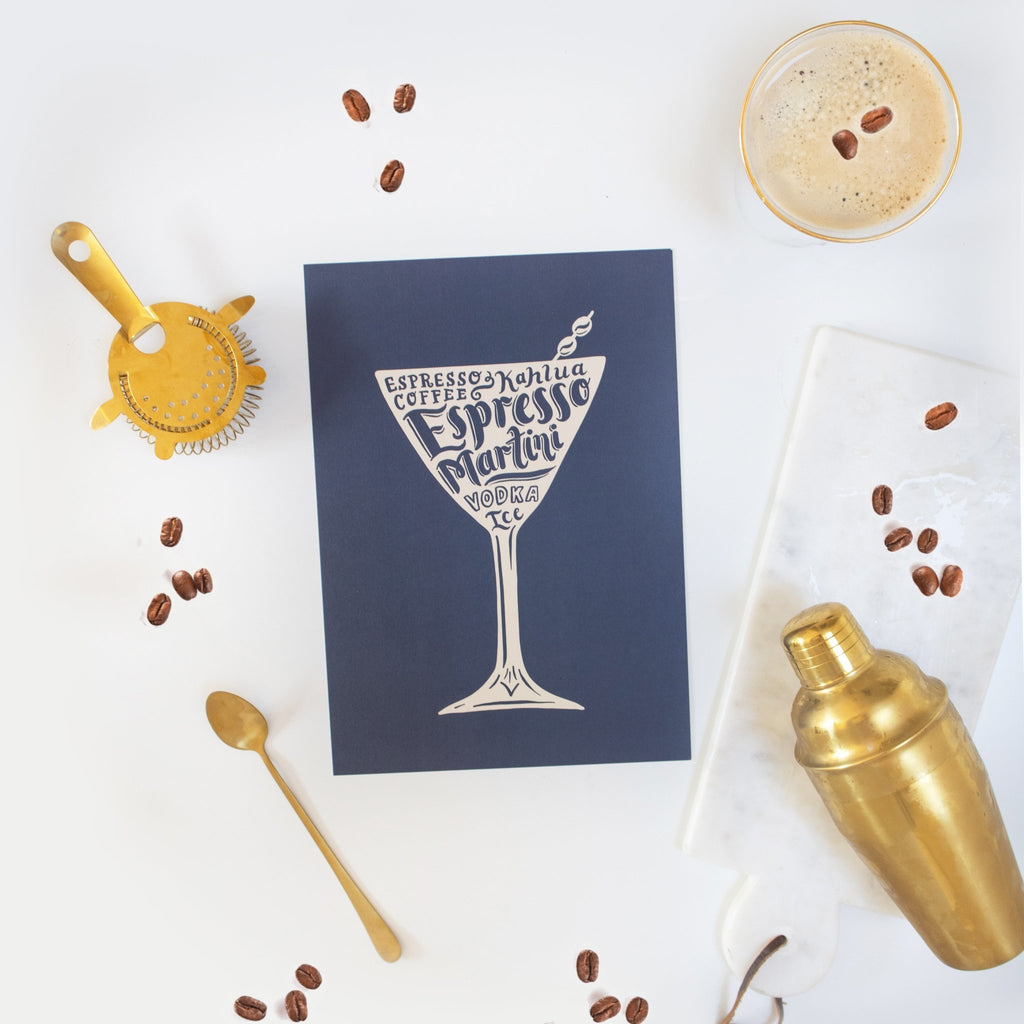 Espresso Martini print - Lucy Loves This-Cocktail Prints