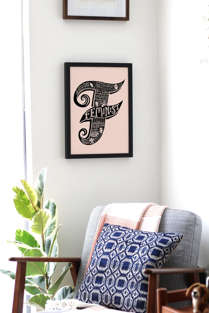 F is for Feminist print - Lucy Loves This-