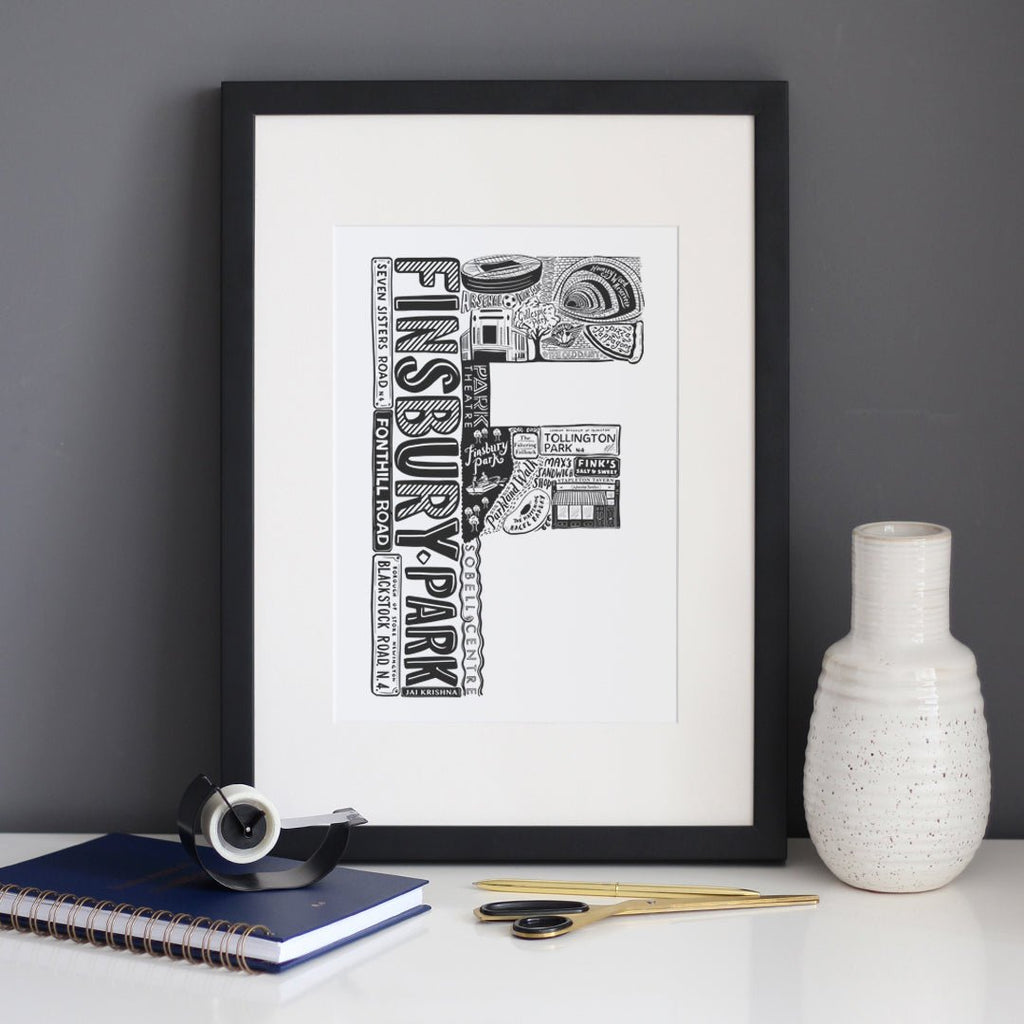 Finsbury Park print - Lucy Loves This-U.K City Prints