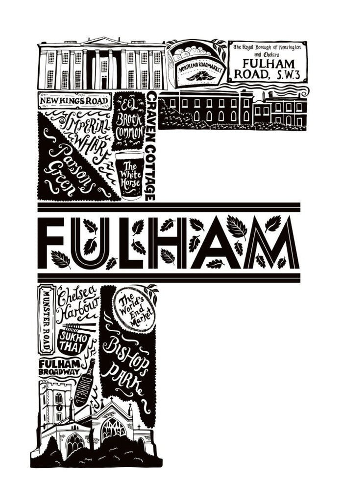 Fulham print - Lucy Loves This-U.K City Prints