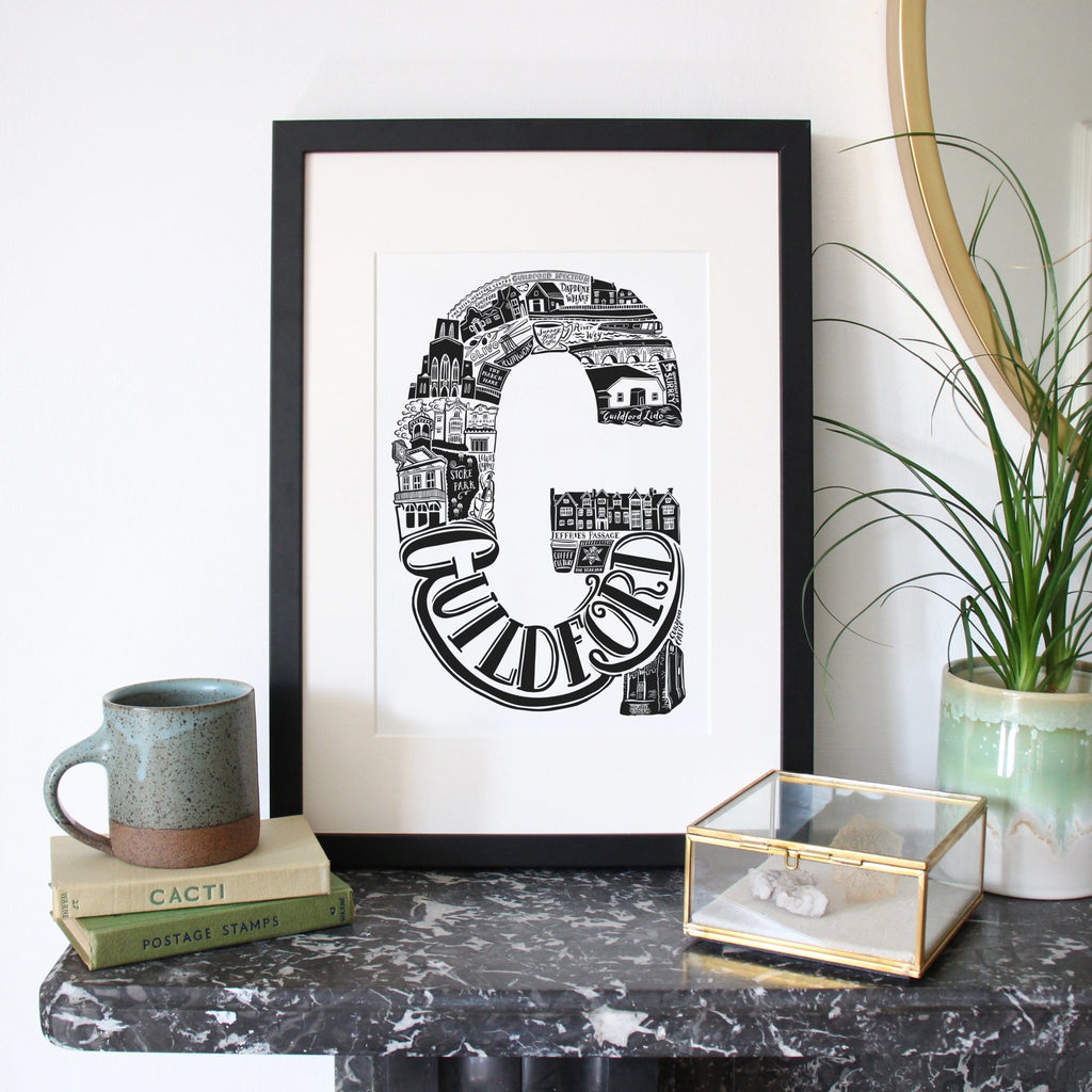 Guildford Print - Lucy Loves This-U.K City Prints