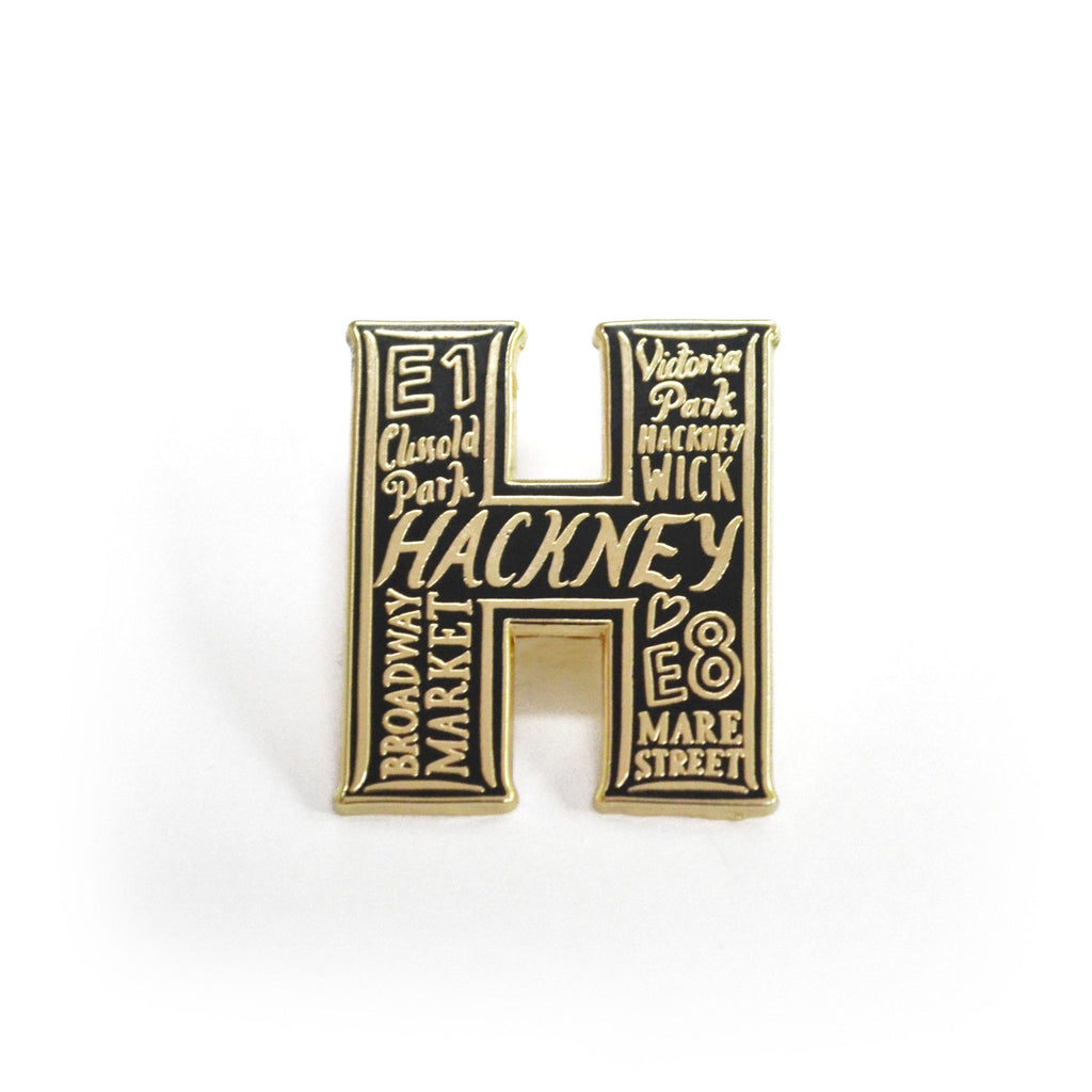 Hackney Enamel Pin Badge - Lucy Loves This-
