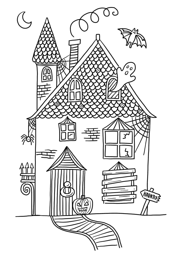 Halloween Colouring Posters - download - Lucy Loves This-