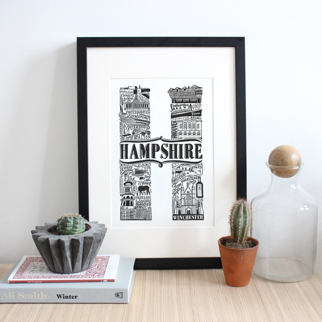 Hampshire Print - Lucy Loves This-U.K City Prints