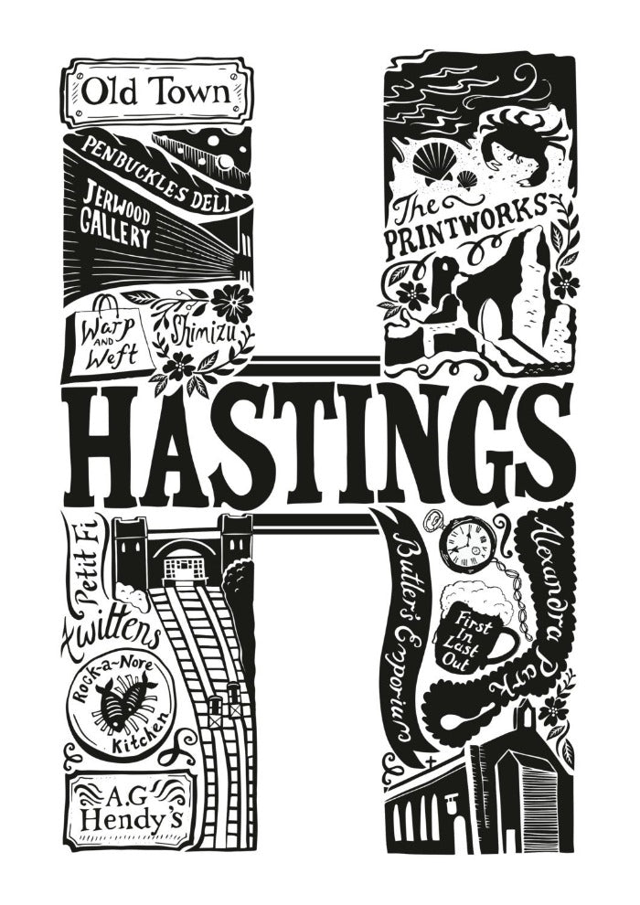 Hastings print - Lucy Loves This-U.K City Prints
