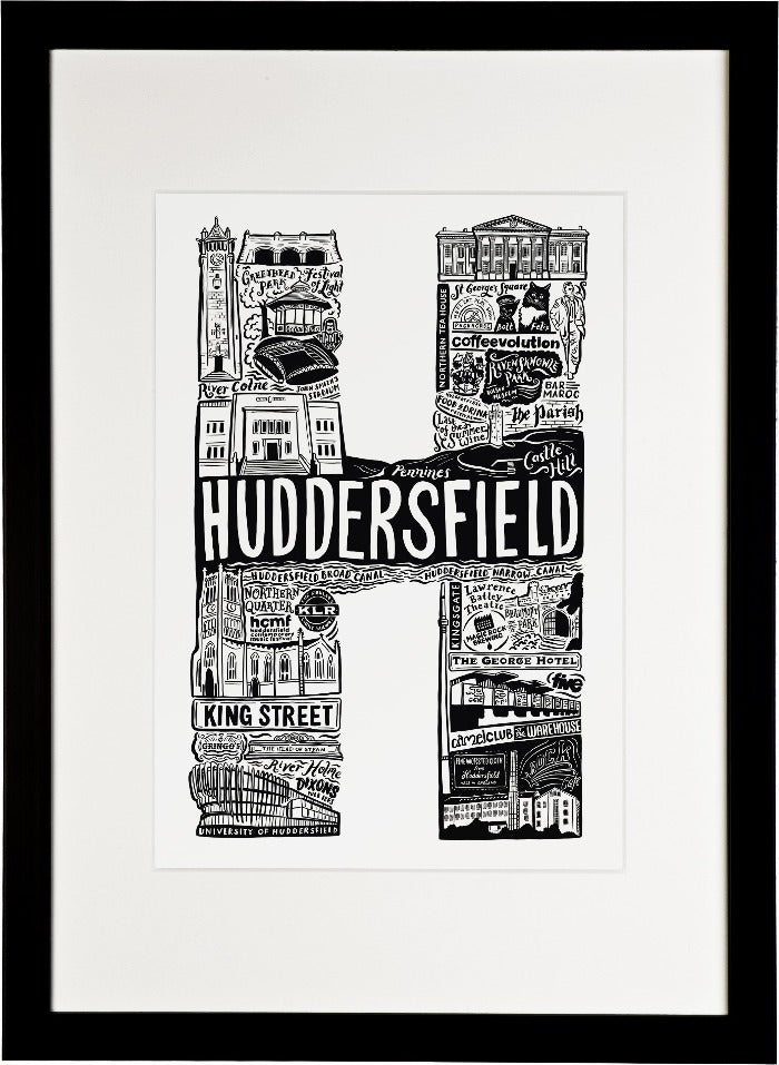 Huddersfield Print - Lucy Loves This-U.K City Prints