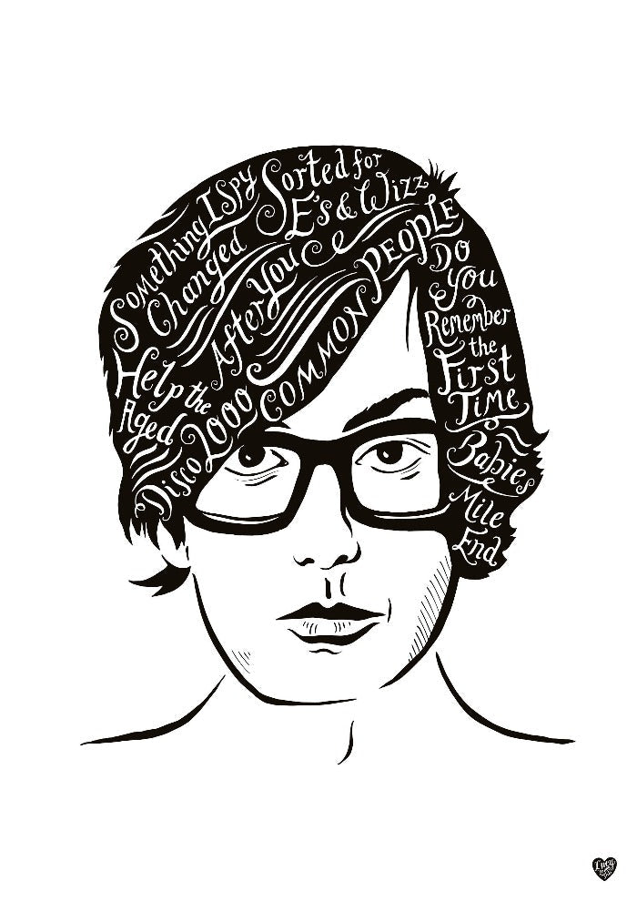 Jarvis Cocker, British Musician print - Lucy Loves This-Musician Artist Print