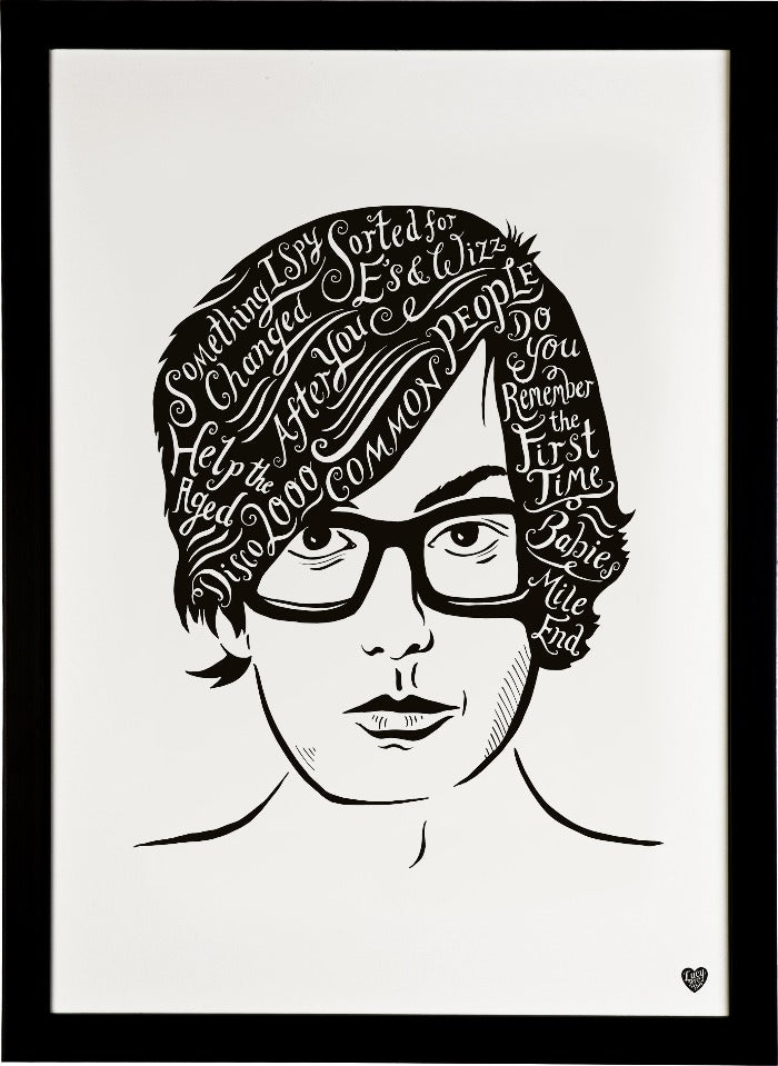 Jarvis Cocker, British Musician print - Lucy Loves This-Musician Artist Print