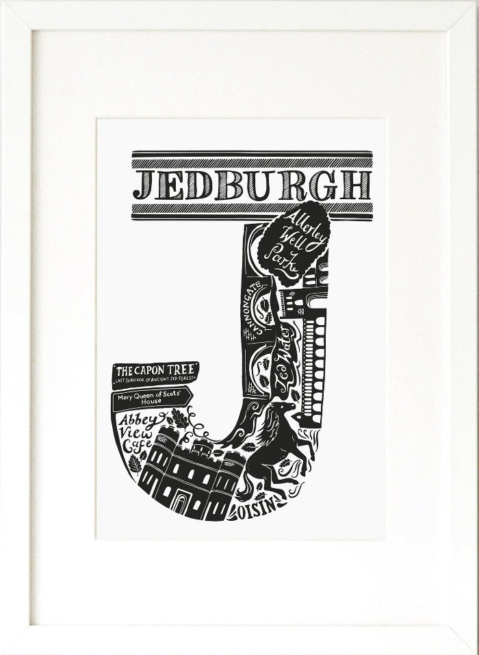 Jedburgh print - Lucy Loves This-U.K City Prints