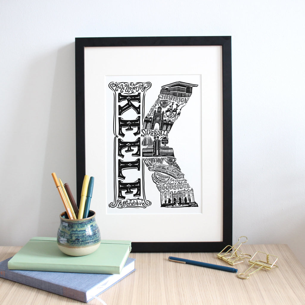 Keele Print - Lucy Loves This-U.K City Prints