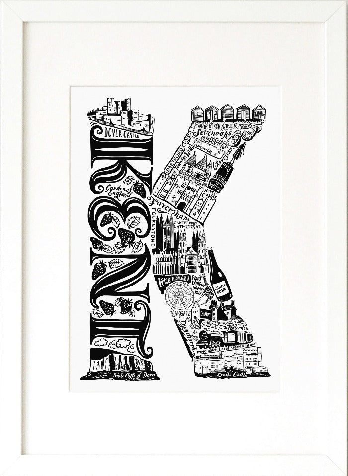 Kent Print - Lucy Loves This-U.K City Prints