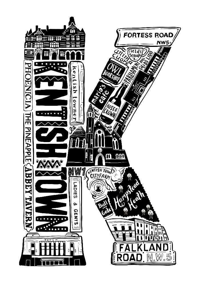 Kentish Town print - Lucy Loves This-U.K City Prints