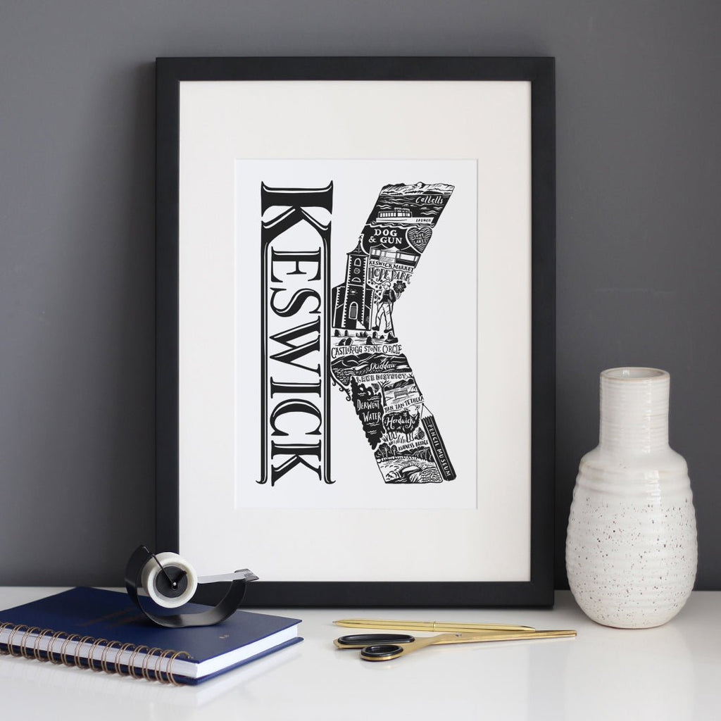 Keswick Print - Lucy Loves This-U.K City Prints