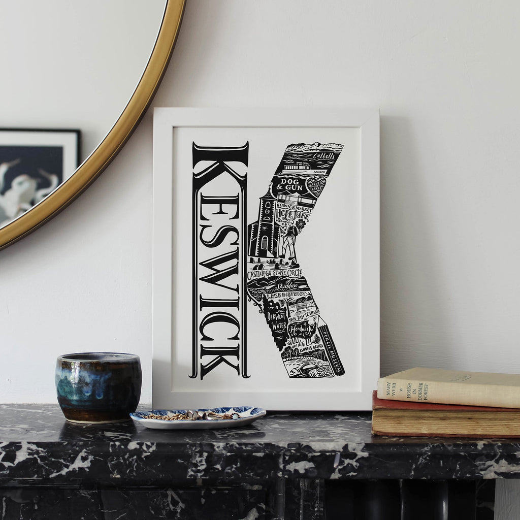 Keswick Print - Lucy Loves This-U.K City Prints