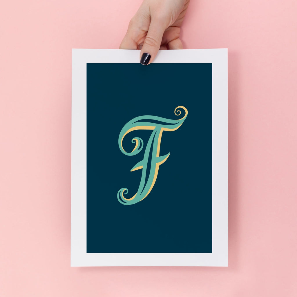 Letter F Alphabet Print - Lucy Loves This-Alphabet Prints