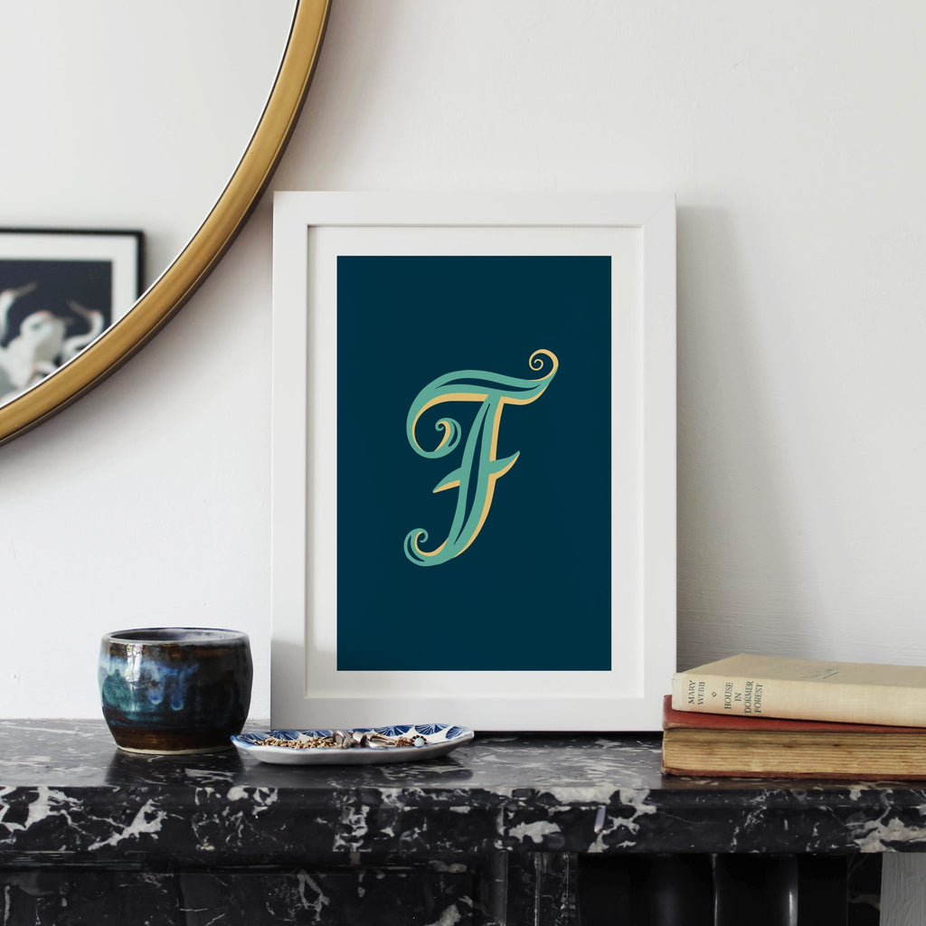 Letter F Alphabet Print - Lucy Loves This-Alphabet Prints