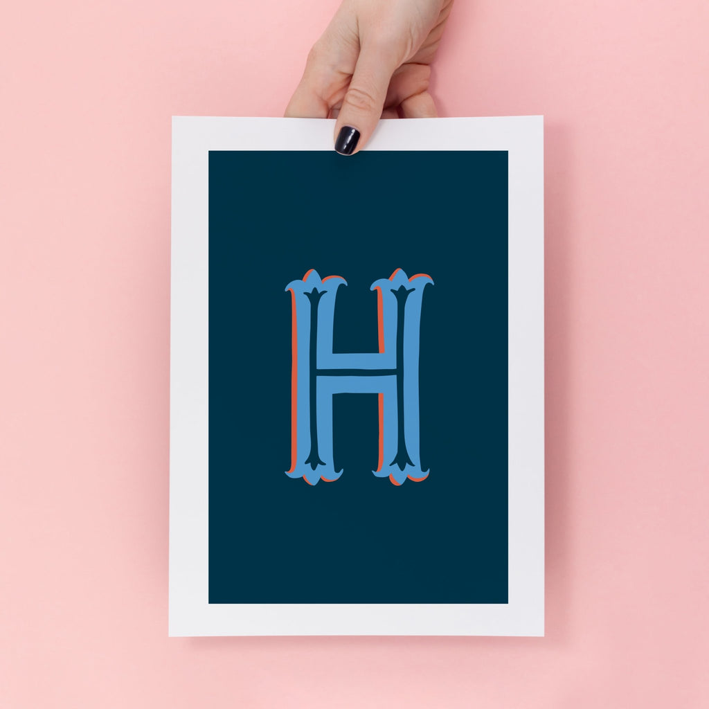 Letter H Alphabet Print - Lucy Loves This-Alphabet Prints