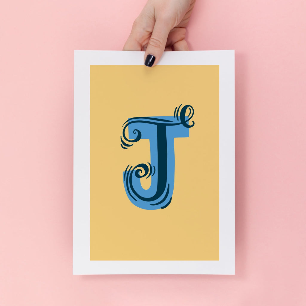 Letter J Alphabet Print - Lucy Loves This-Alphabet Prints
