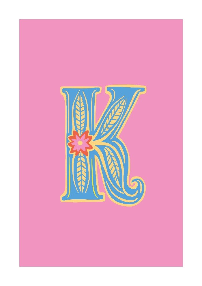 Letter K Alphabet Print - Lucy Loves This-Alphabet Prints
