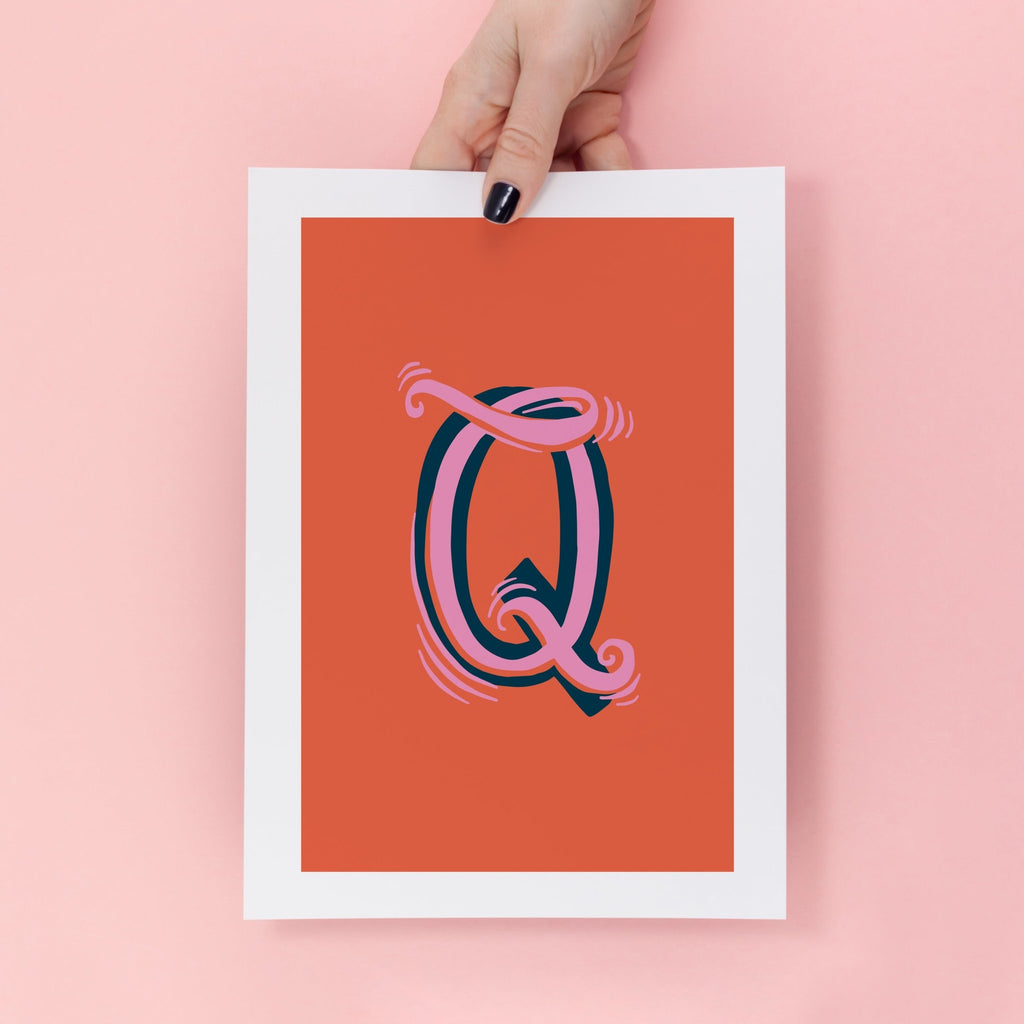 Letter Q Alphabet Print - Lucy Loves This-Alphabet Prints