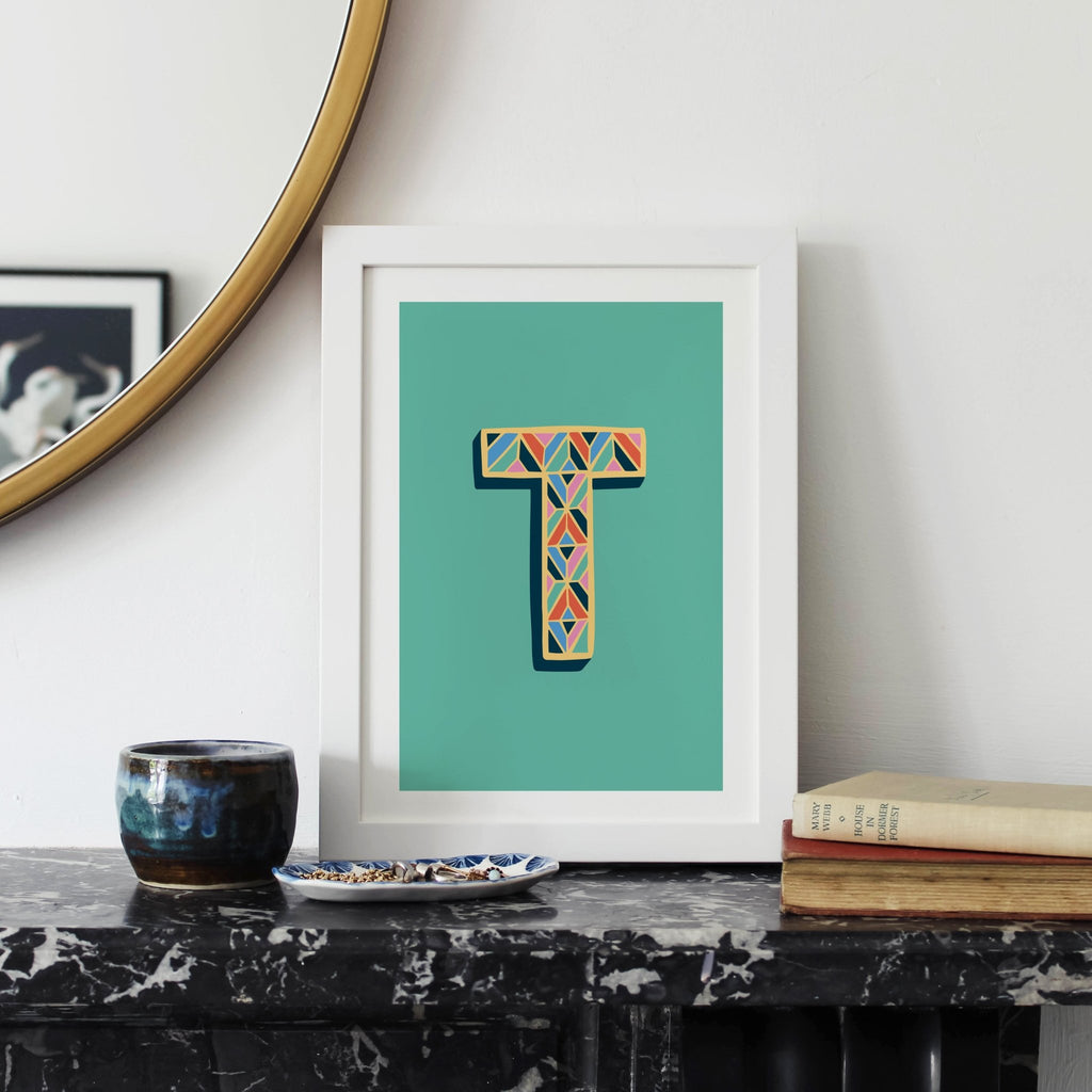 Letter T Alphabet Print - Lucy Loves This-Alphabet Prints