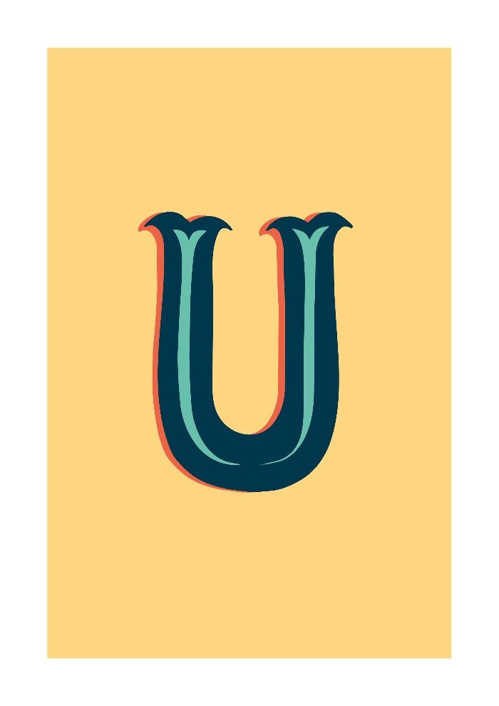Letter U Alphabet Print - Lucy Loves This-Alphabet Prints