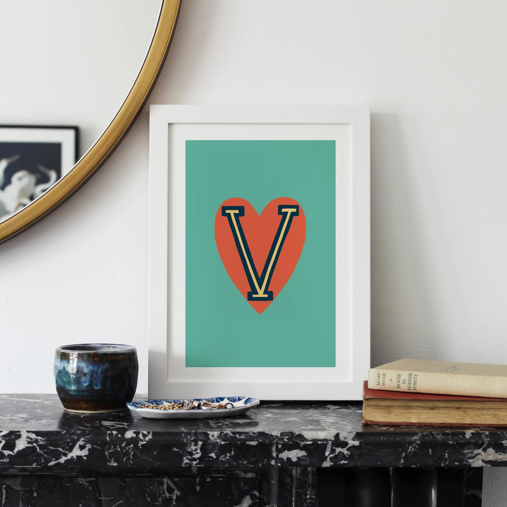 Letter V Alphabet Print - Lucy Loves This-Alphabet Prints