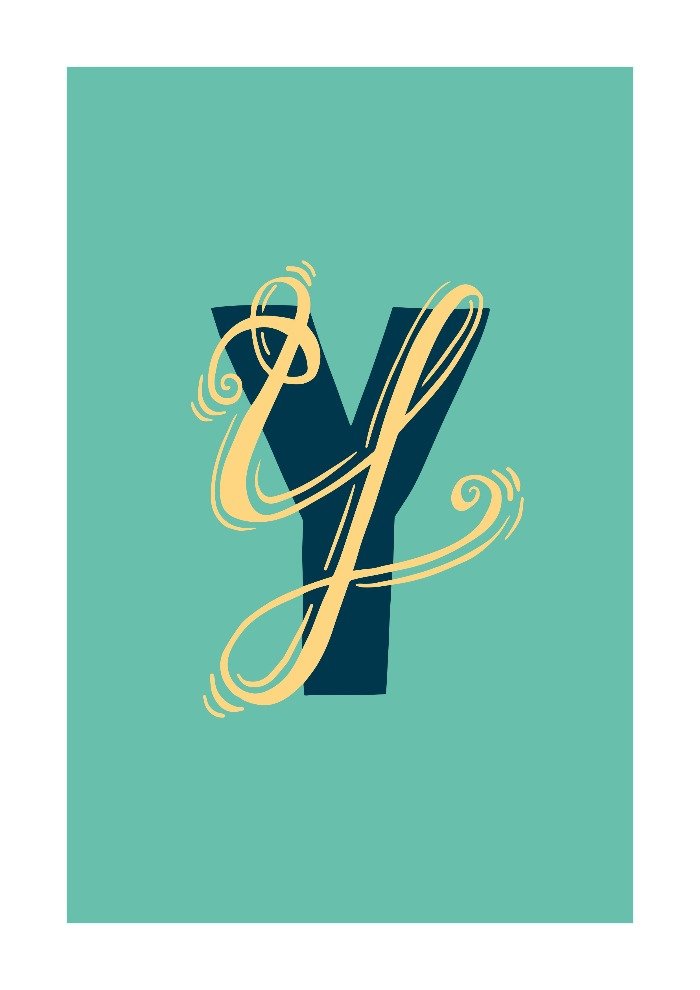 Letter Y Alphabet Print - Lucy Loves This-Alphabet Prints