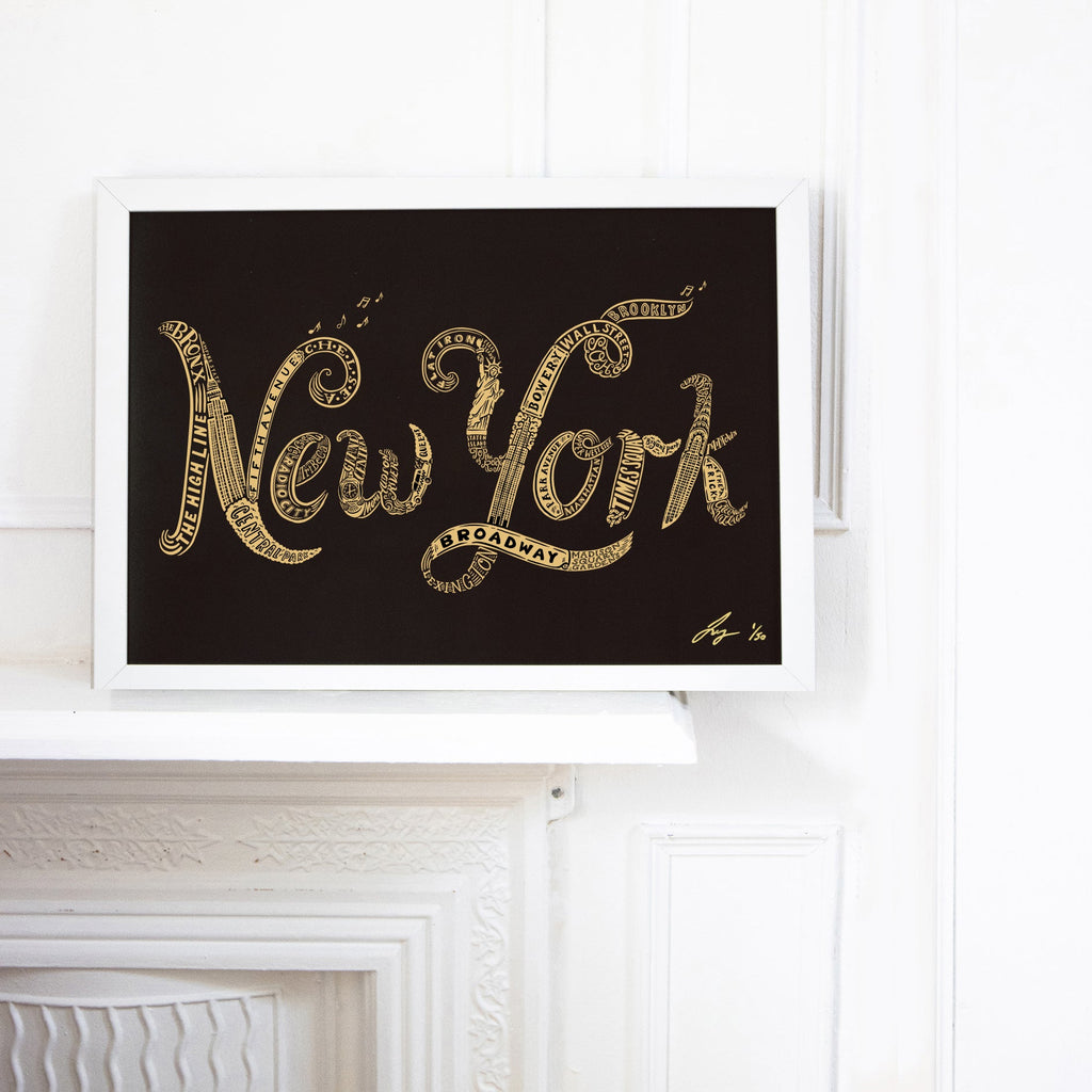 Limited Edition New York Print - Lucy Loves This-USA City Prints