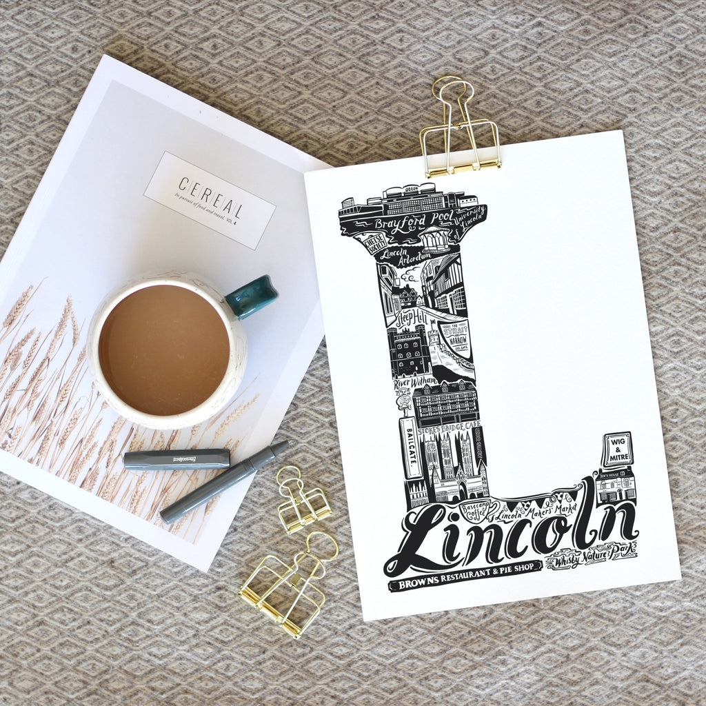 Lincoln Print - Lucy Loves This-U.K City Prints