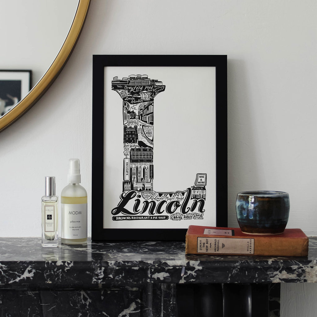 Lincoln Print - Lucy Loves This-U.K City Prints