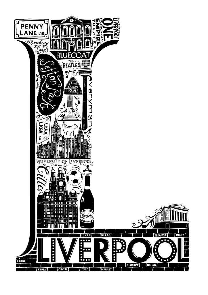 Liverpool Print - Lucy Loves This-U.K City Prints