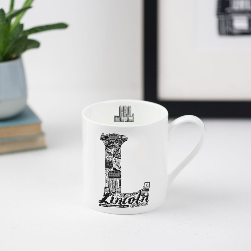 Location Letter Mug Giftset - PREORDER for delivery w/c 11th December - Lucy Loves This-Location Letter Mugs And Coasters