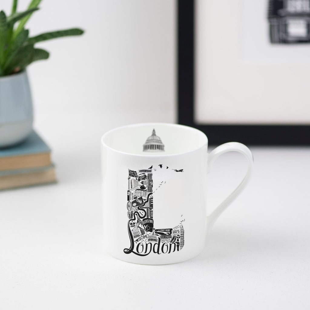 Location Letter Mug Giftset - PREORDER for delivery w/c 11th December - Lucy Loves This-Location Letter Mugs And Coasters