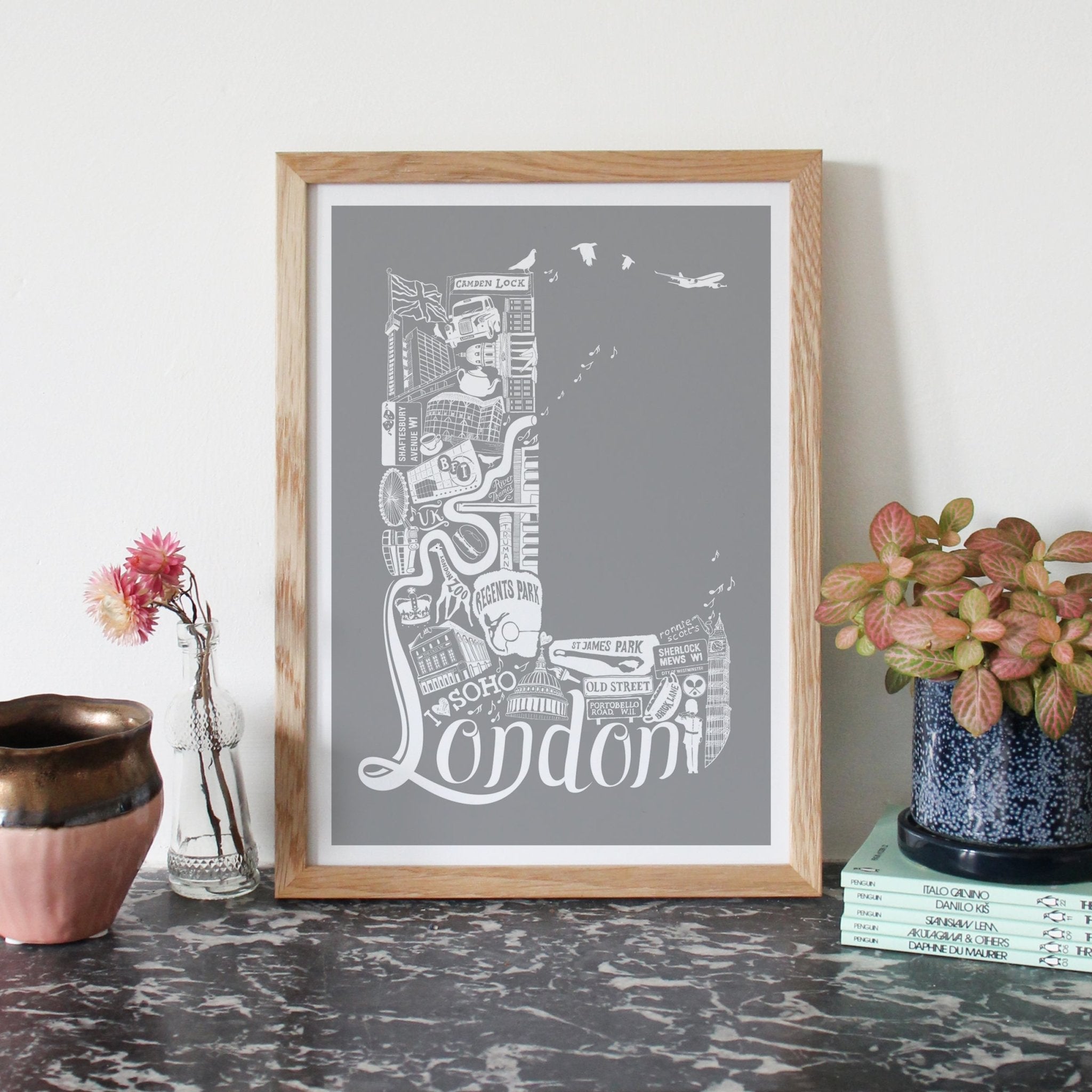 Whereabouts Lettering Location Letter prints - bespoke size & colour – Lucy Loves This
