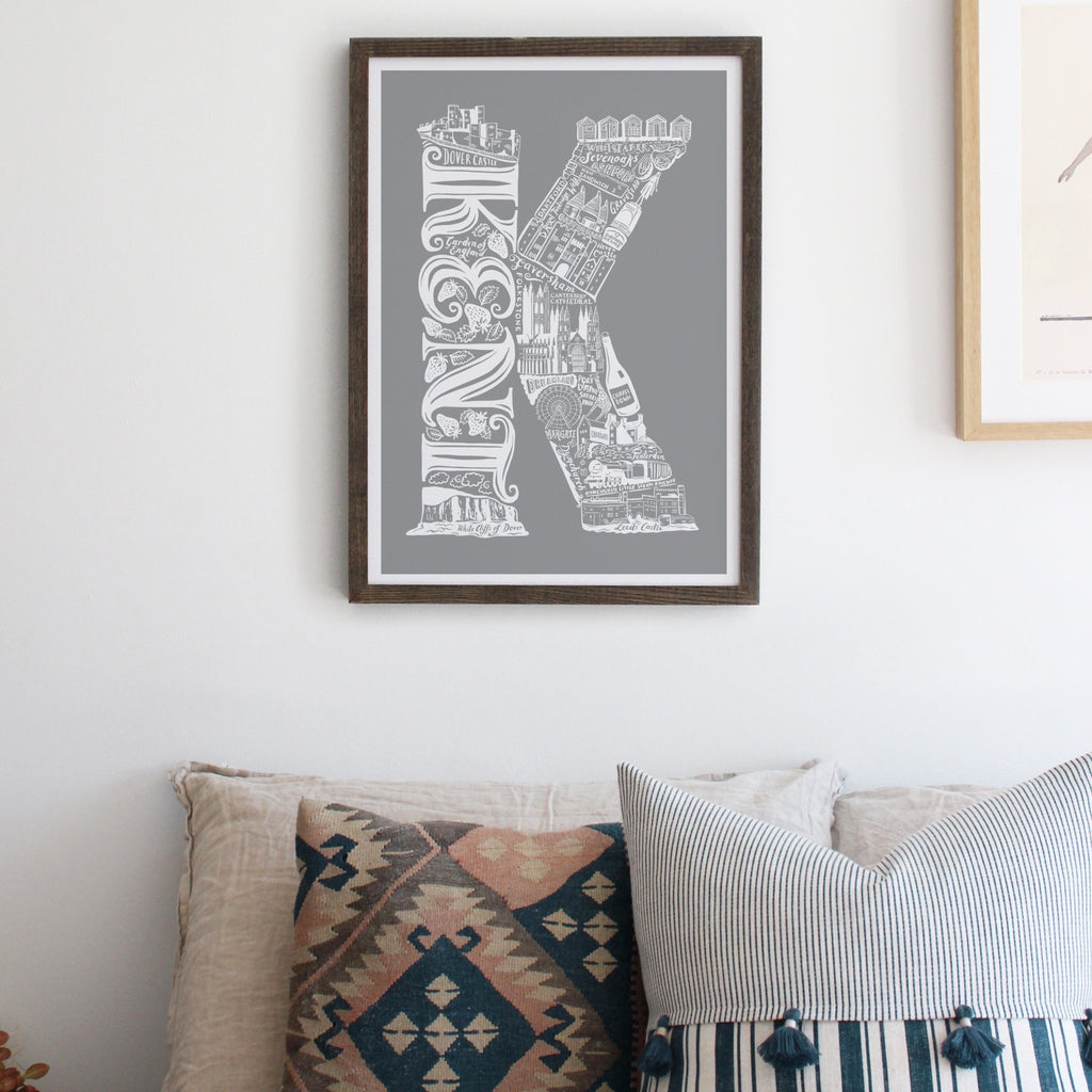Location Letter prints - bespoke size & colour - Lucy Loves This-
