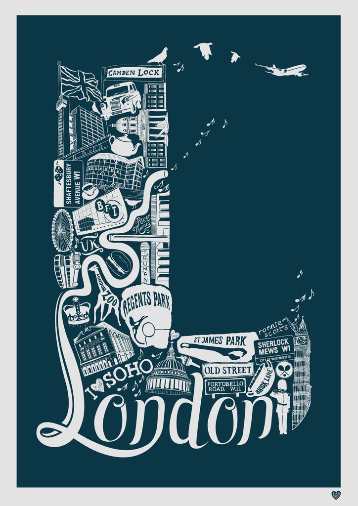 London Colour Print - Lucy Loves This-