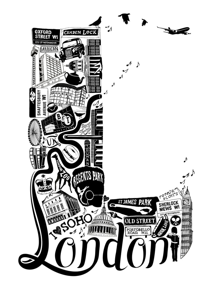 London Print - Lucy Loves This-U.K City Prints