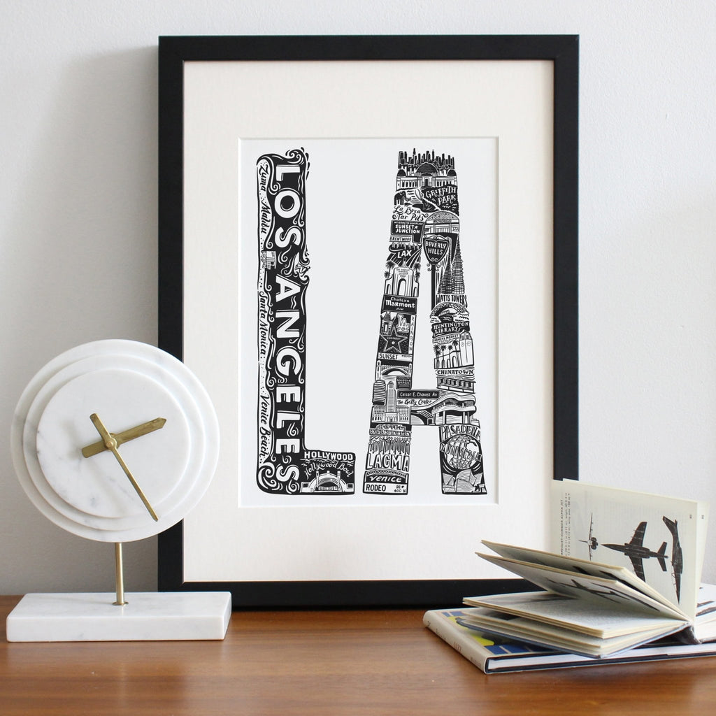 Los Angeles Print - Lucy Loves This-USA City Prints