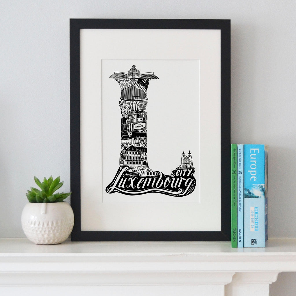 Luxembourg City Print - Lucy Loves This-European City Prints