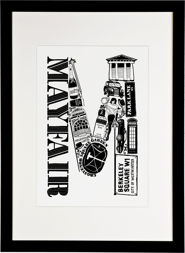 Mayfair Print - Lucy Loves This-U.K City Prints