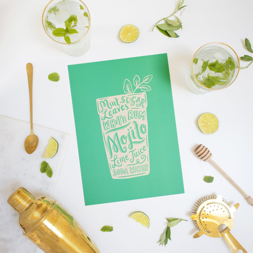 Mojito print - Lucy Loves This-Cocktail Prints