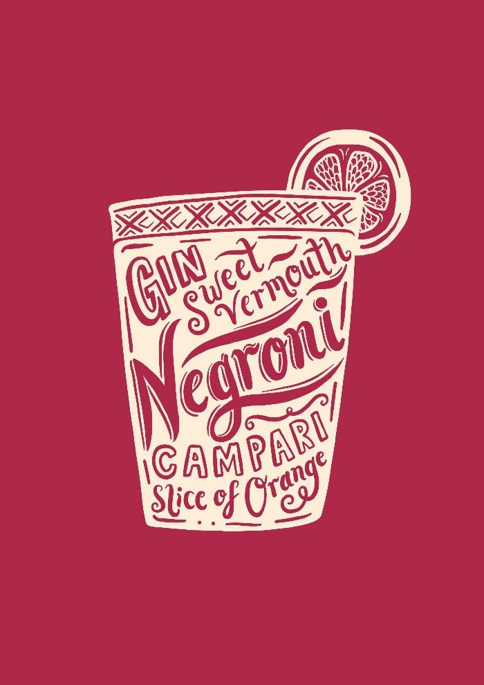 Negroni print - Lucy Loves This-Cocktail Prints