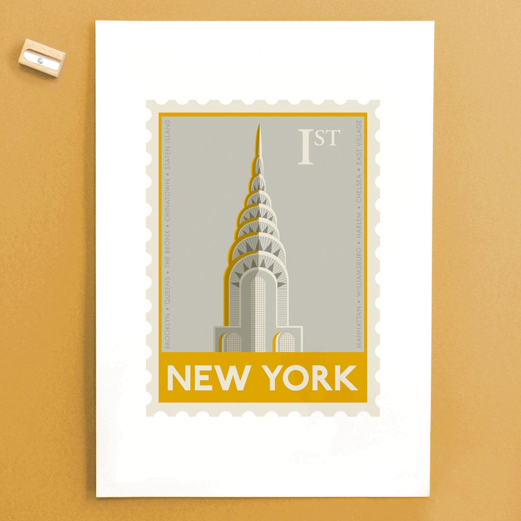 New York Stamp print - Lucy Loves This-