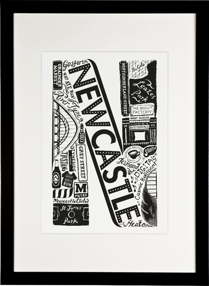 Newcastle Print - Lucy Loves This-U.K City Prints