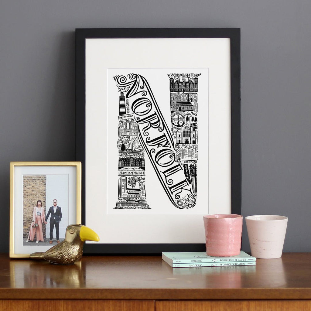 Norfolk Print - Lucy Loves This-U.K City Prints