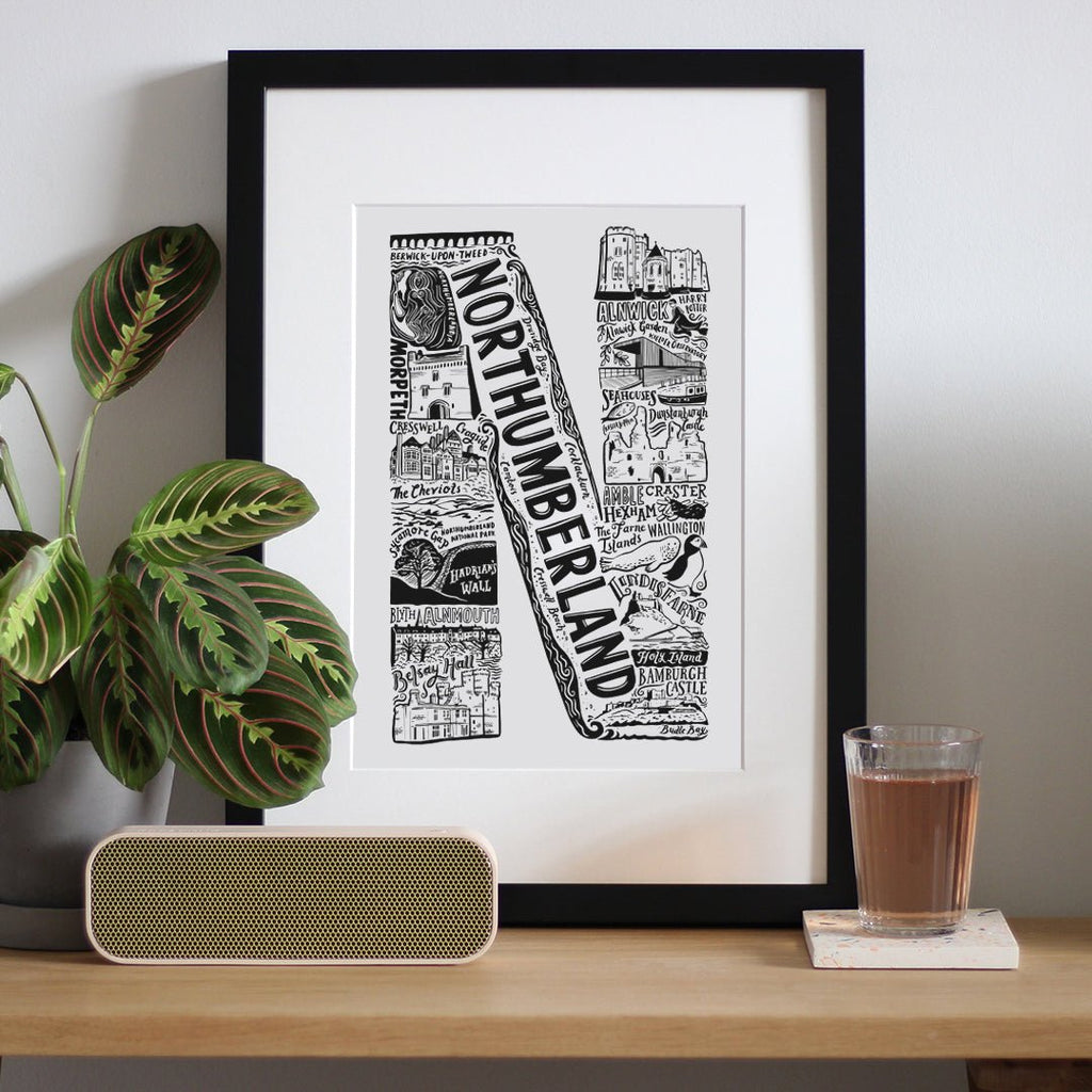 Northumberland Print - Lucy Loves This-U.K City Prints