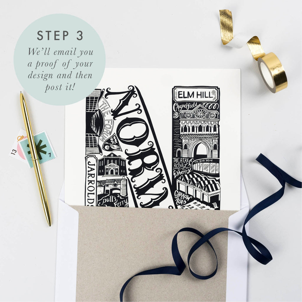 Personalised Location Letter Print - Lucy Loves This-