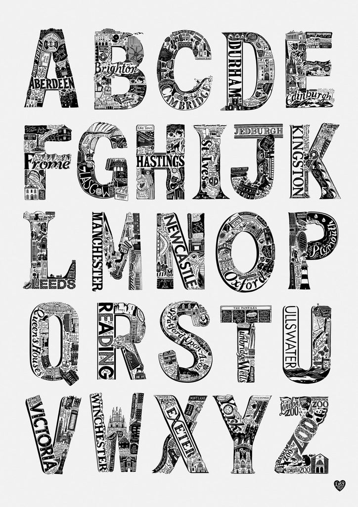 Whereabouts Lettering Personalised Graduation Location Letter Print A4 Unframed 21cm x 29.7cm ...